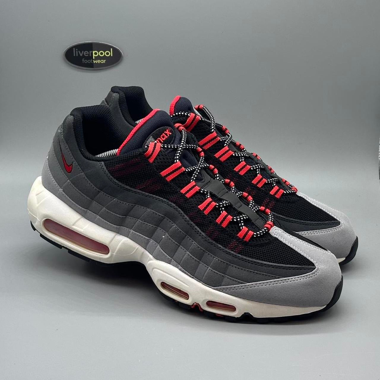 Air max 95 wolf grey hot sale team red